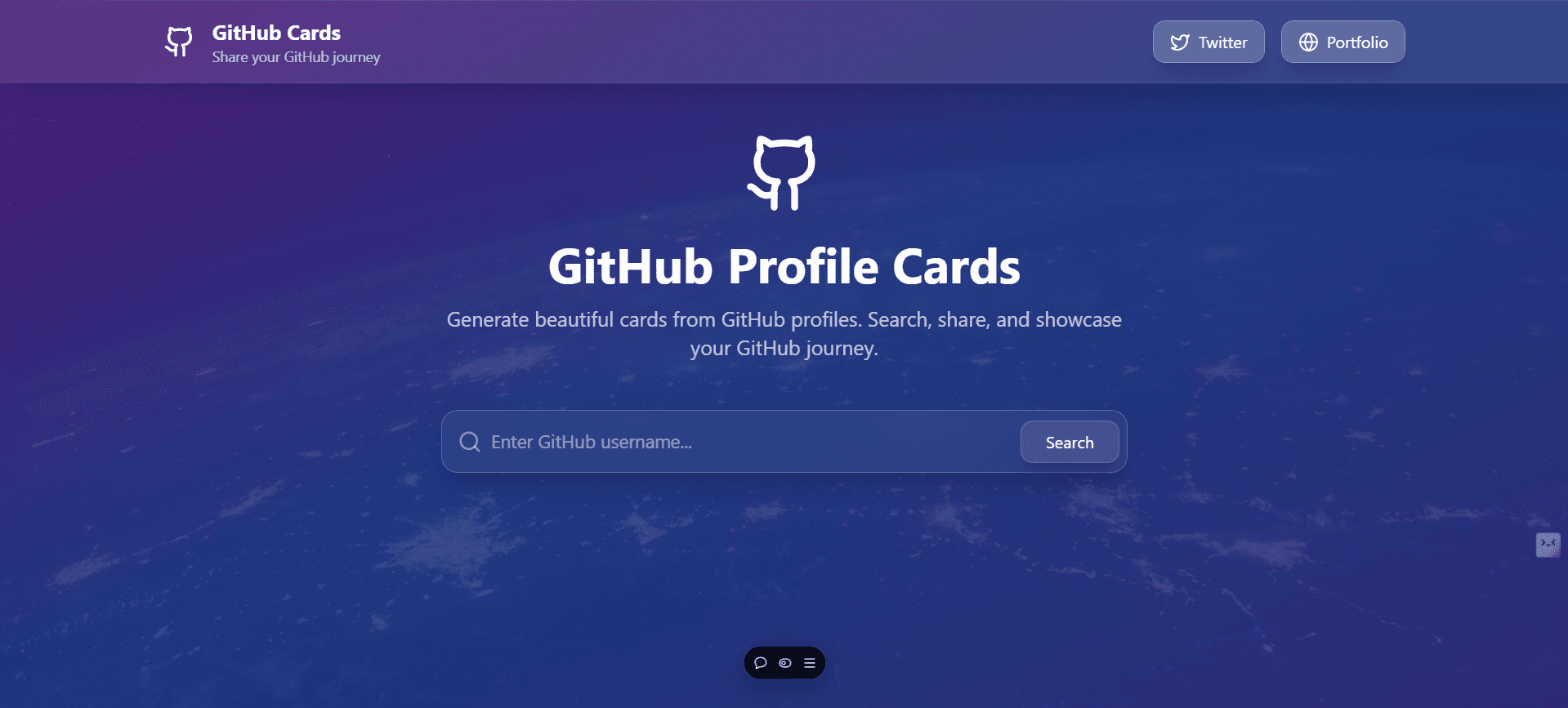 Github Explorer Card